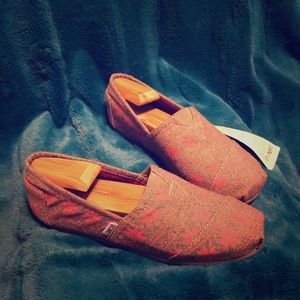 TOMS Snowflake Slip Ons